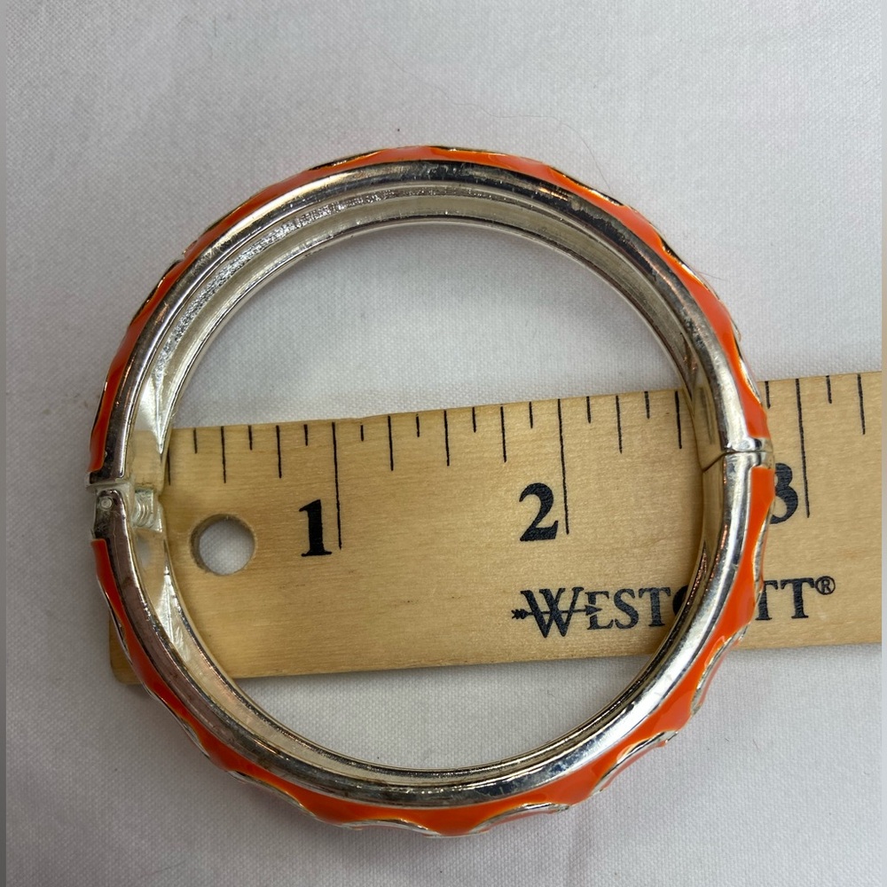 Sequin Enamel Bracelets Chain link pattern and starfish pattern Bangle stackable - Picture 3 of 8